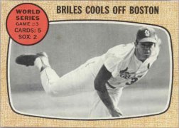 1968 Topps Baseball Cards      153     World Series Game 3-Nelson Briles